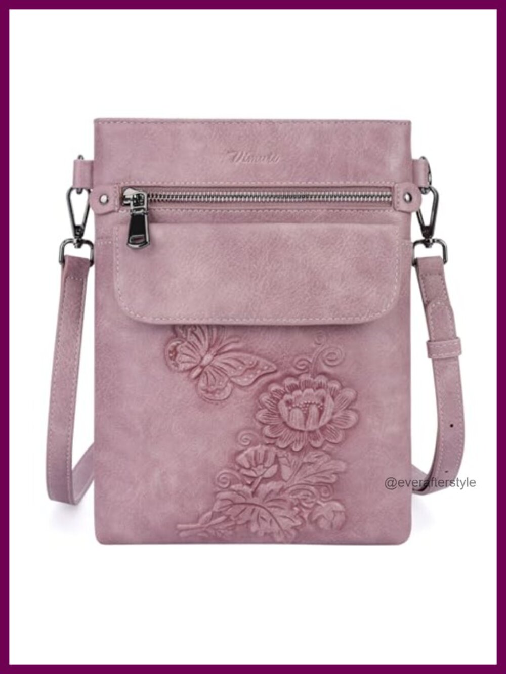 Vegan Leather Crossbody Purse Multi Pocket Small Bag Women